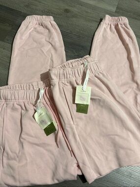 LIVSILK Kids Pink Drawstring Joggers